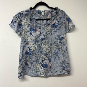 Joie ruffle sleeve top size medium
